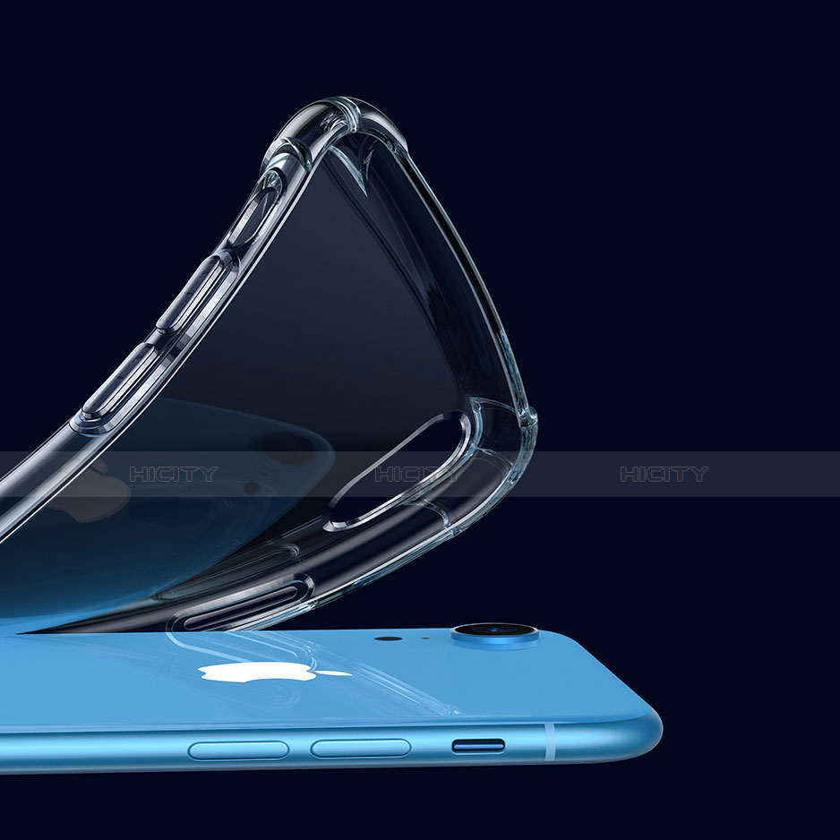 Apple iPhone XR用極薄ソフトケース シリコンケース 耐衝撃 全面保護 クリア透明 HC01 アップル クリア