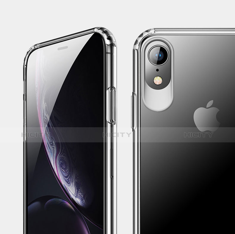 Apple iPhone XR用極薄ソフトケース シリコンケース 耐衝撃 全面保護 クリア透明 HC04 アップル クリア