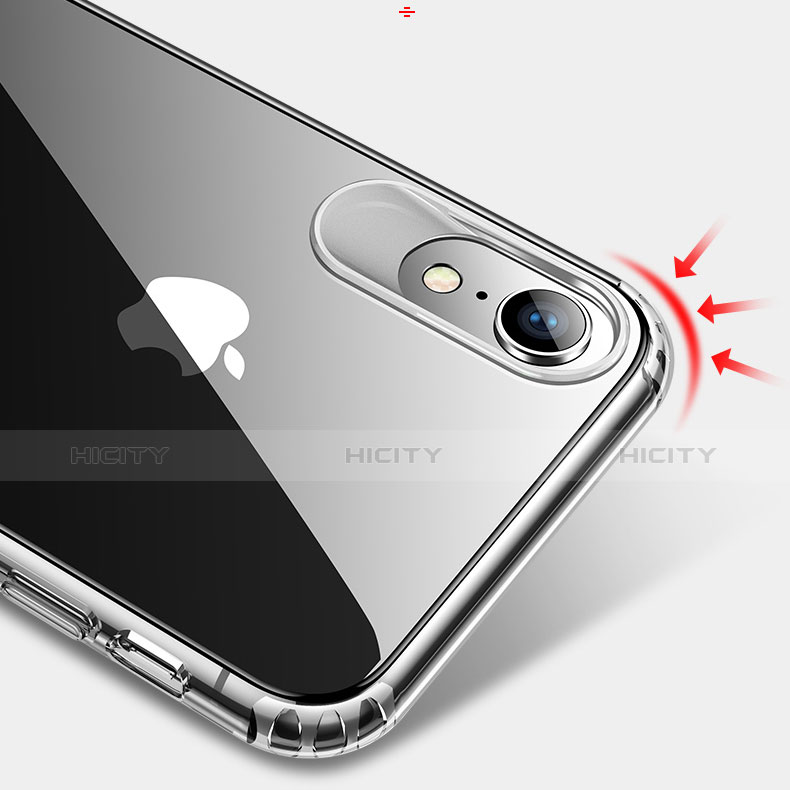 Apple iPhone XR用極薄ソフトケース シリコンケース 耐衝撃 全面保護 クリア透明 HC04 アップル クリア