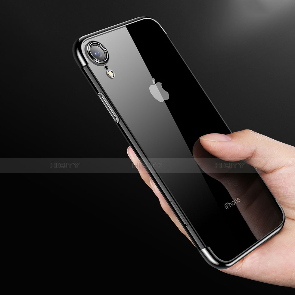 Apple iPhone XR用極薄ソフトケース シリコンケース 耐衝撃 全面保護 クリア透明 H01 アップル 