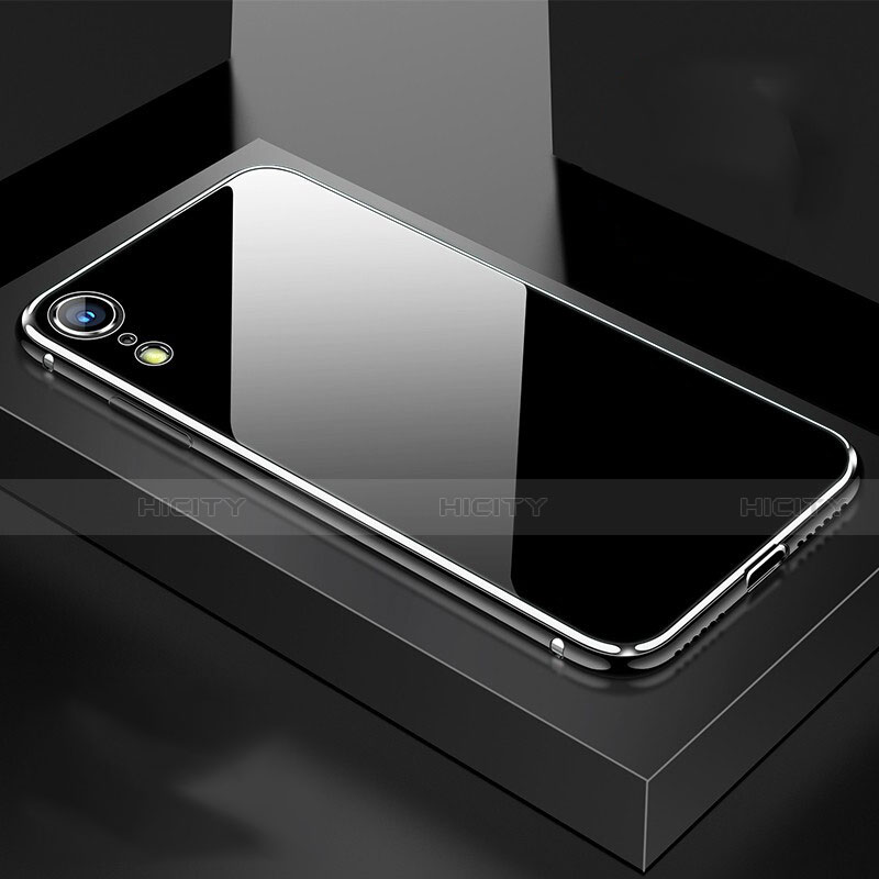 Apple iPhone XR用ケース 高級感 手触り良い アルミメタル 製の金属製 360度 フルカバーバンパー 鏡面 カバー M01 アップル 