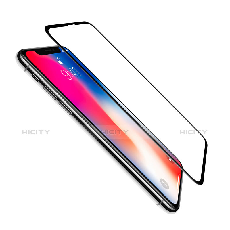 Apple iPhone XR用強化ガラス フル液晶保護フィルム アップル ブラック