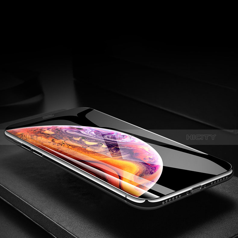 Apple iPhone XR用強化ガラス フル液晶保護フィルム F02 アップル ブラック