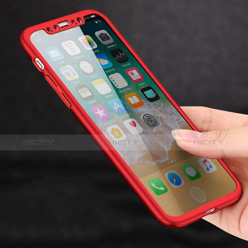 Apple iPhone Xs用ハードケース プラスチック 質感もマット S02 アップル レッド