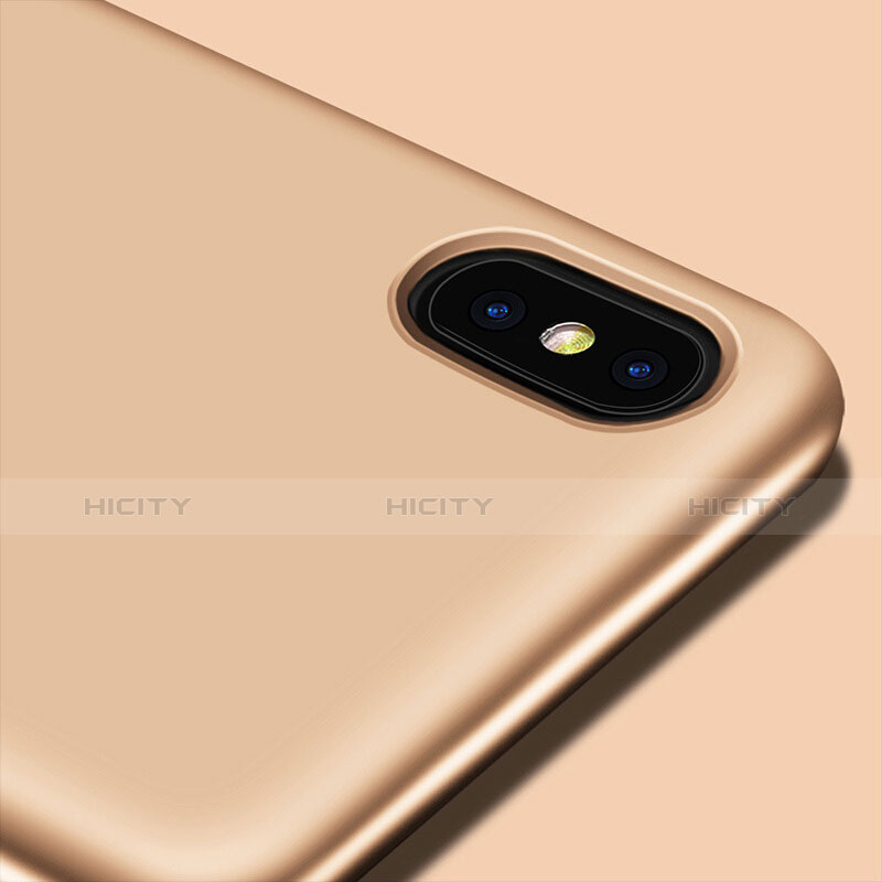 Apple iPhone Xs用極薄ソフトケース シリコンケース 耐衝撃 全面保護 S16 アップル ゴールド