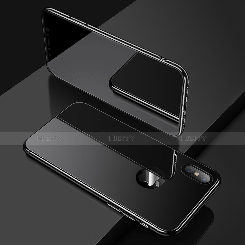 Apple iPhone Xs用ケース 高級感 手触り良い アルミメタル 製の金属製 バンパー 鏡面 カバー アップル 