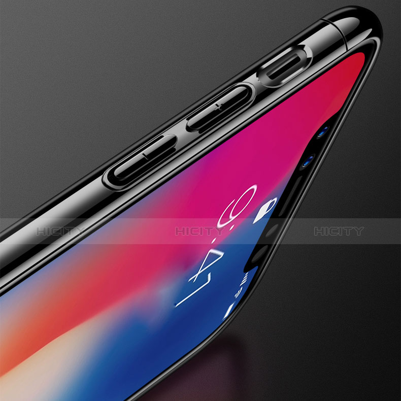 Apple iPhone Xs用ケース 高級感 手触り良い アルミメタル 製の金属製 バンパー 鏡面 カバー アップル 