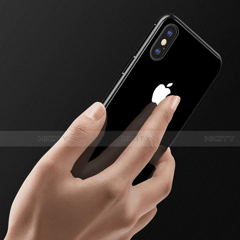 Apple iPhone Xs用ケース 高級感 手触り良い アルミメタル 製の金属製 360度 フルカバーバンパー 鏡面 カバー M01 アップル 