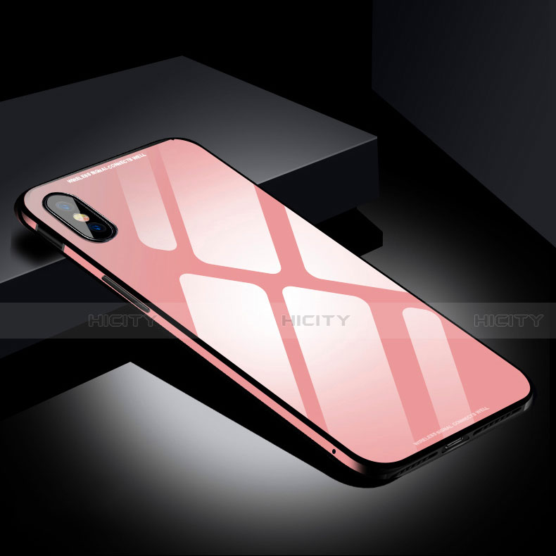 Apple iPhone Xs用ケース 高級感 手触り良い アルミメタル 製の金属製 バンパー 鏡面 カバー S01 アップル 