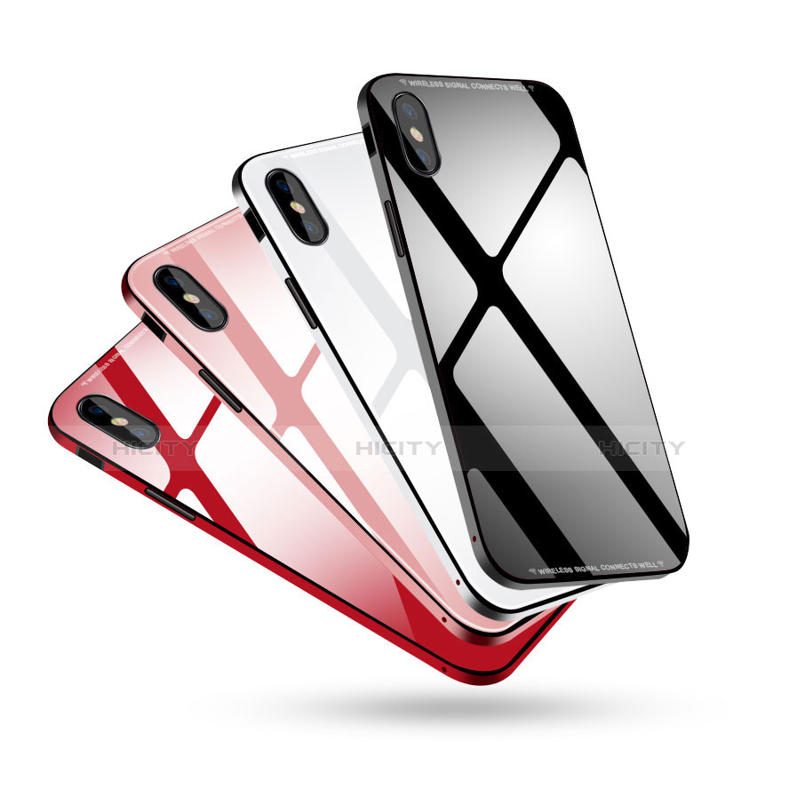 Apple iPhone Xs用ケース 高級感 手触り良い アルミメタル 製の金属製 バンパー 鏡面 カバー S01 アップル 