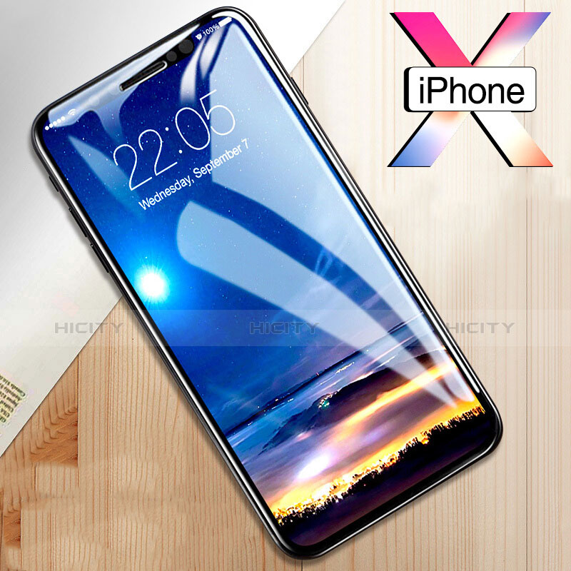 Apple iPhone Xs用強化ガラス 液晶保護フィルム F04 アップル クリア