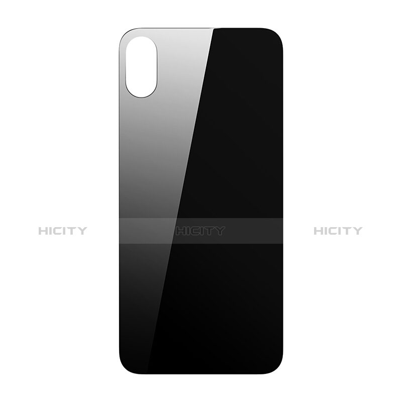 Apple iPhone Xs用強化ガラス 背面保護フィルム アップル ブラック
