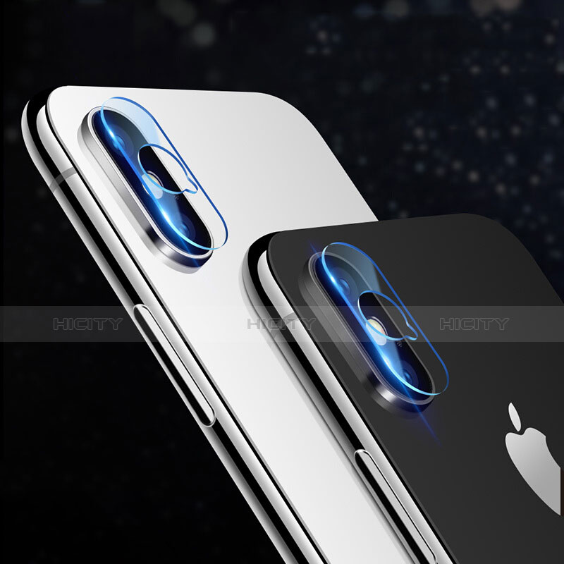 Apple iPhone Xs用強化ガラス カメラプロテクター カメラレンズ 保護ガラスフイルム F06 アップル クリア