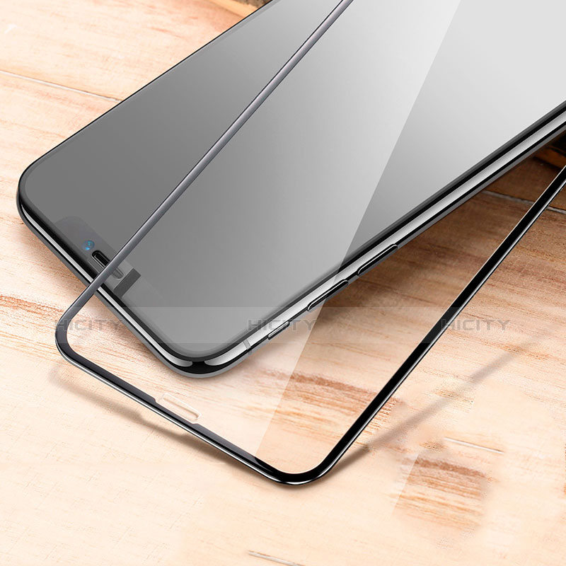 Apple iPhone Xs用強化ガラス フル液晶保護フィルム F24 アップル ブラック