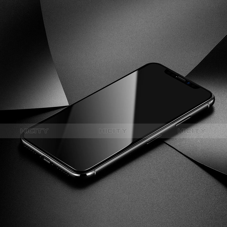 Apple iPhone Xs用強化ガラス フル液晶保護フィルム F24 アップル ブラック
