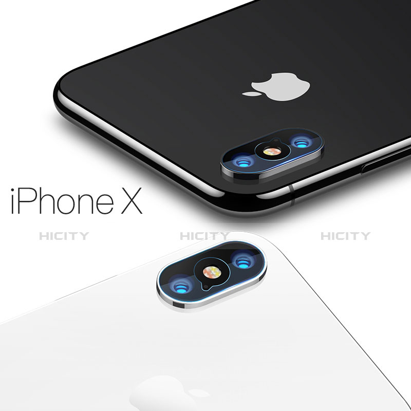 Apple iPhone Xs用強化ガラス カメラプロテクター カメラレンズ 保護ガラスフイルム F05 アップル クリア