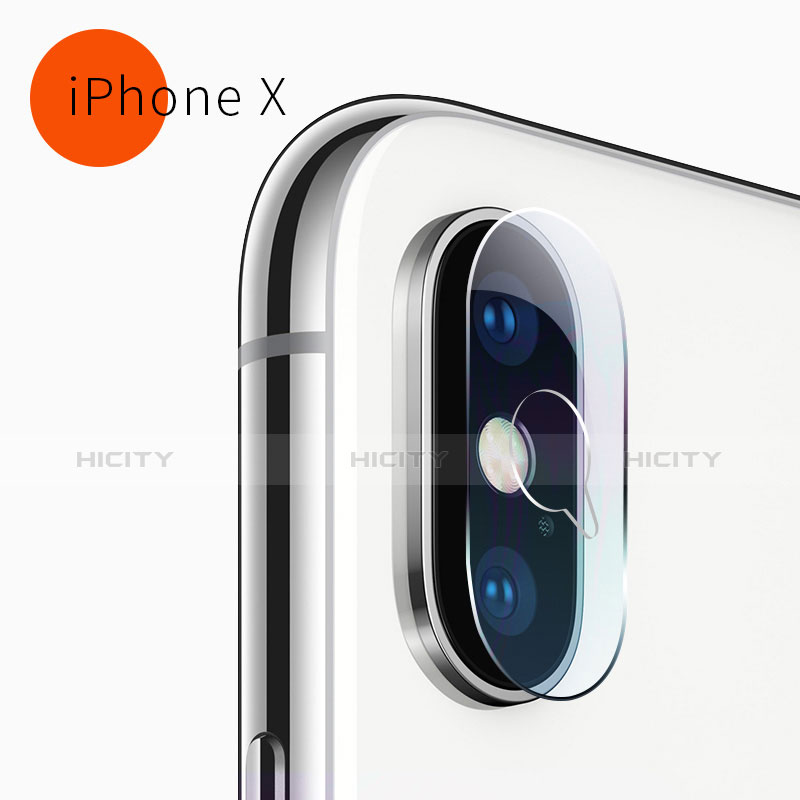 Apple iPhone Xs用強化ガラス カメラプロテクター カメラレンズ 保護ガラスフイルム F05 アップル クリア