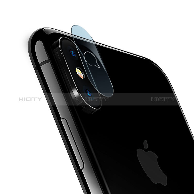 Apple iPhone Xs用強化ガラス カメラプロテクター カメラレンズ 保護ガラスフイルム F04 アップル クリア