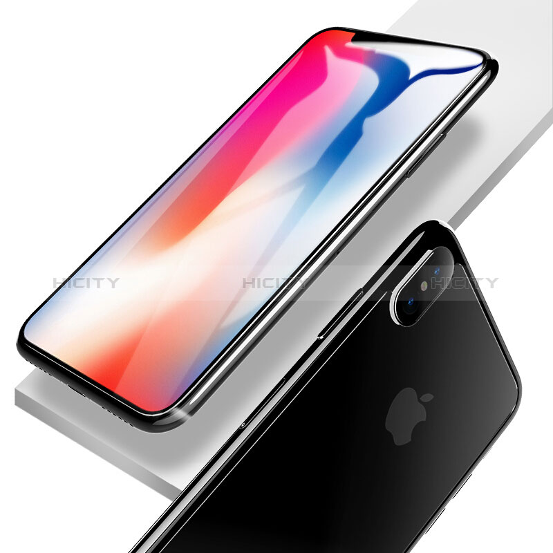 Apple iPhone Xs用強化ガラス 液晶保護フィルム T10 アップル クリア