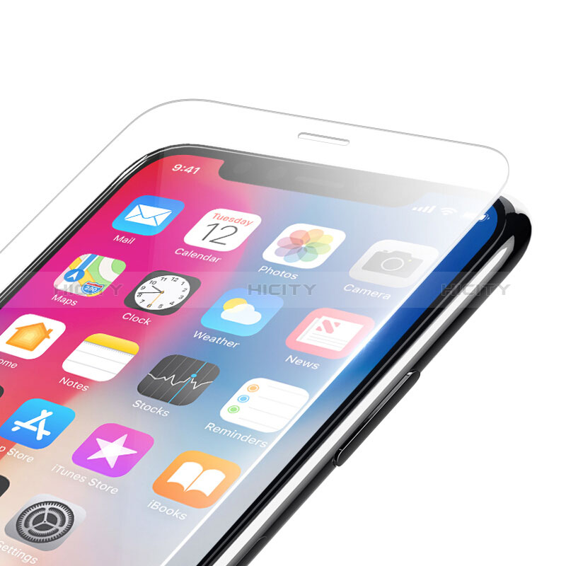 Apple iPhone Xs用強化ガラス 液晶保護フィルム T10 アップル クリア