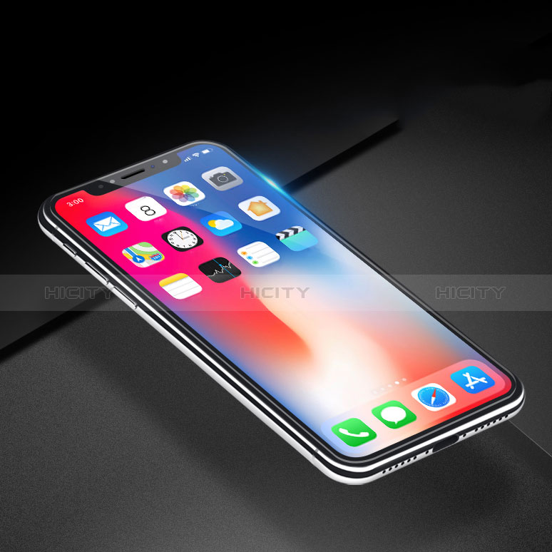 Apple iPhone Xs用強化ガラス 液晶保護フィルム T08 アップル クリア