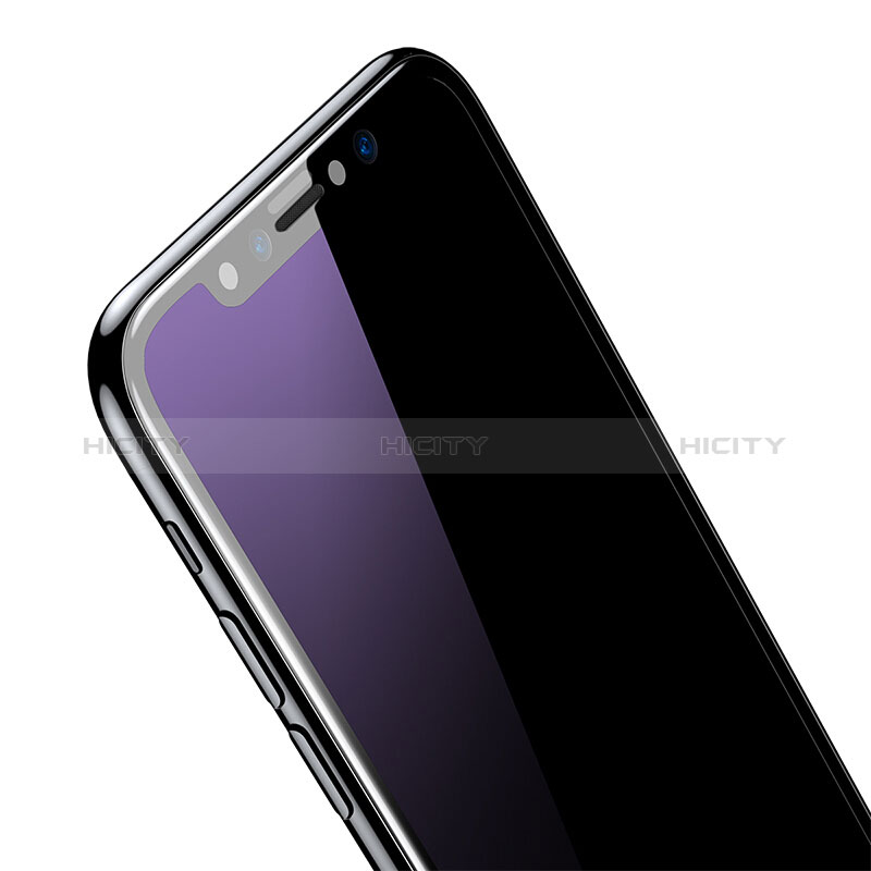 Apple iPhone Xs用強化ガラス 液晶保護フィルム 3D アップル ブラック