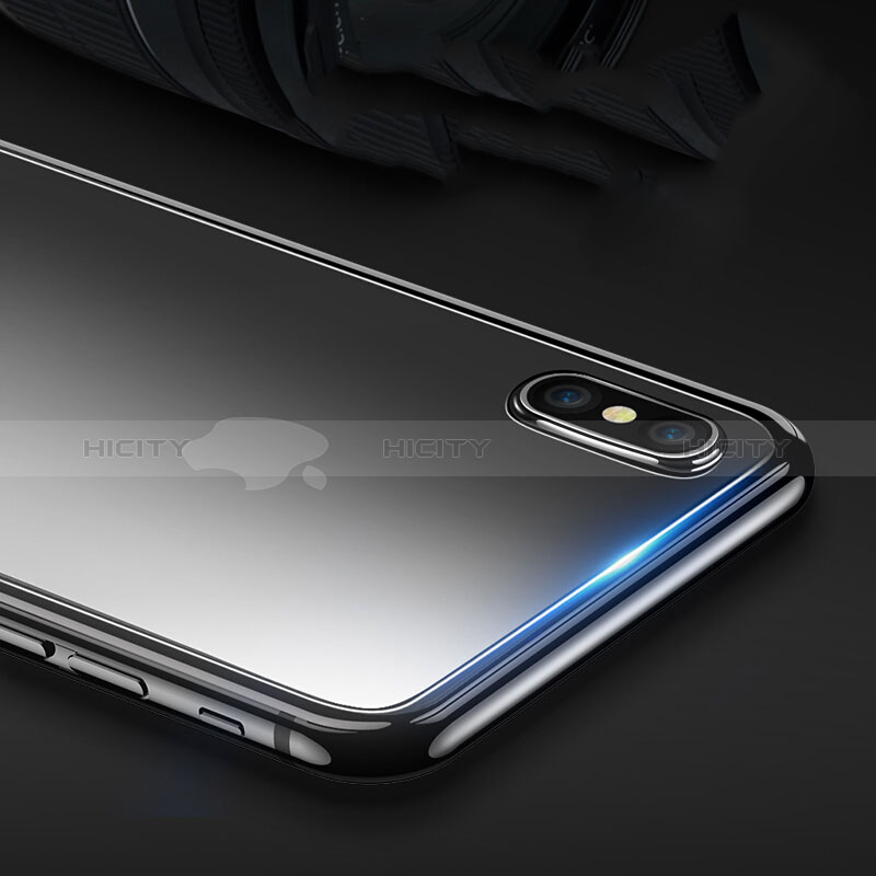 Apple iPhone Xs用強化ガラス 背面保護フィルム Z01 アップル ブラック