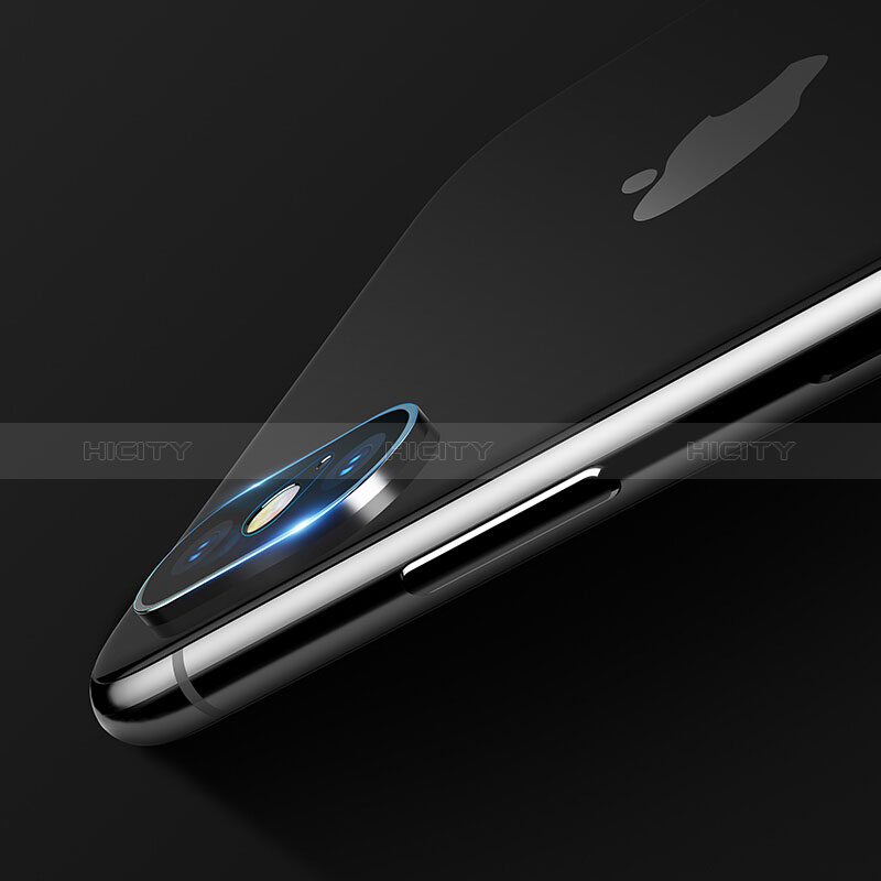 Apple iPhone Xs用強化ガラス カメラプロテクター カメラレンズ 保護ガラスフイルム F02 アップル クリア