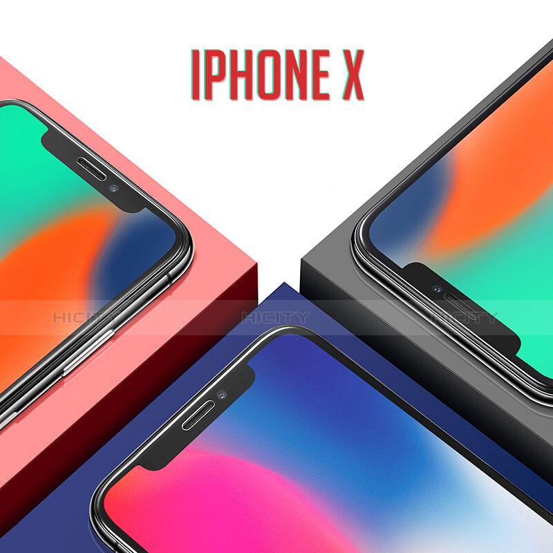 Apple iPhone Xs用強化ガラス 液晶保護フィルム V01 アップル クリア