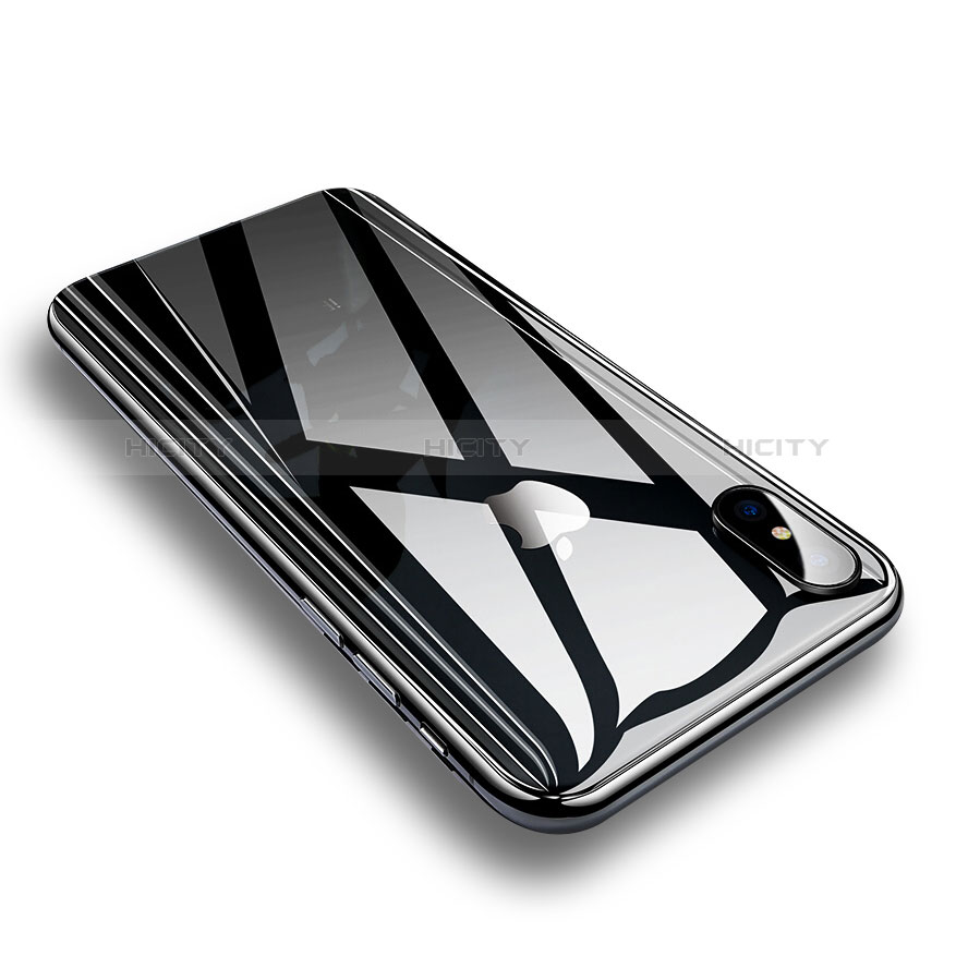 Apple iPhone Xs用強化ガラス 背面保護フィルム P01 アップル ホワイト