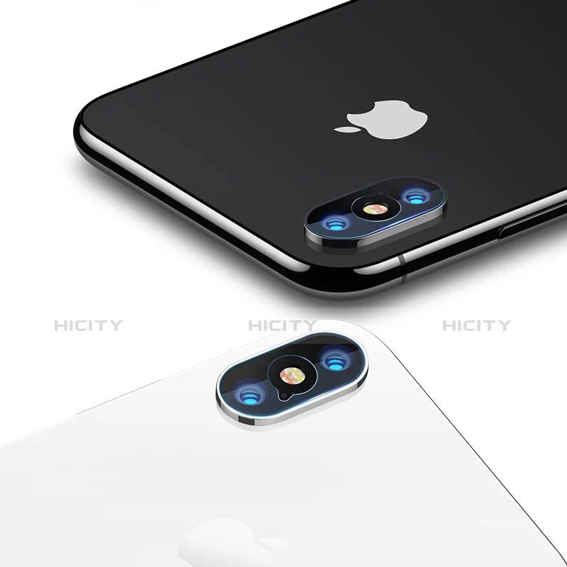 Apple iPhone Xs用強化ガラス カメラプロテクター カメラレンズ 保護ガラスフイルム P01 アップル クリア