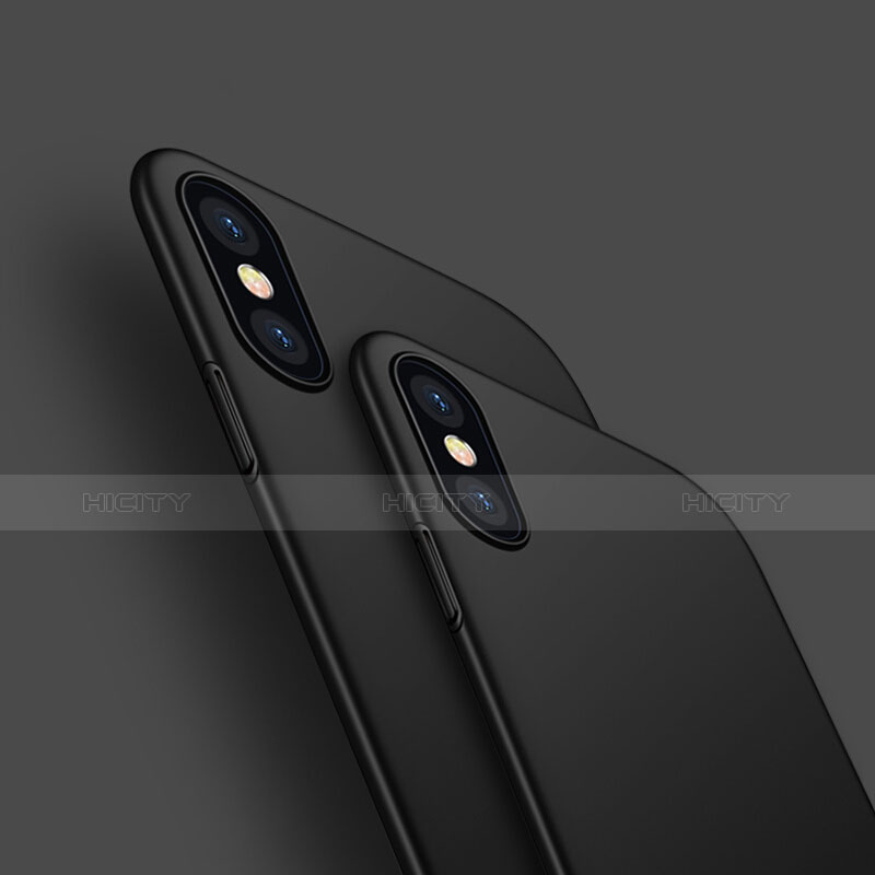 Apple iPhone Xs Max用極薄ソフトケース シリコンケース 耐衝撃 全面保護 M01 アップル ブラック