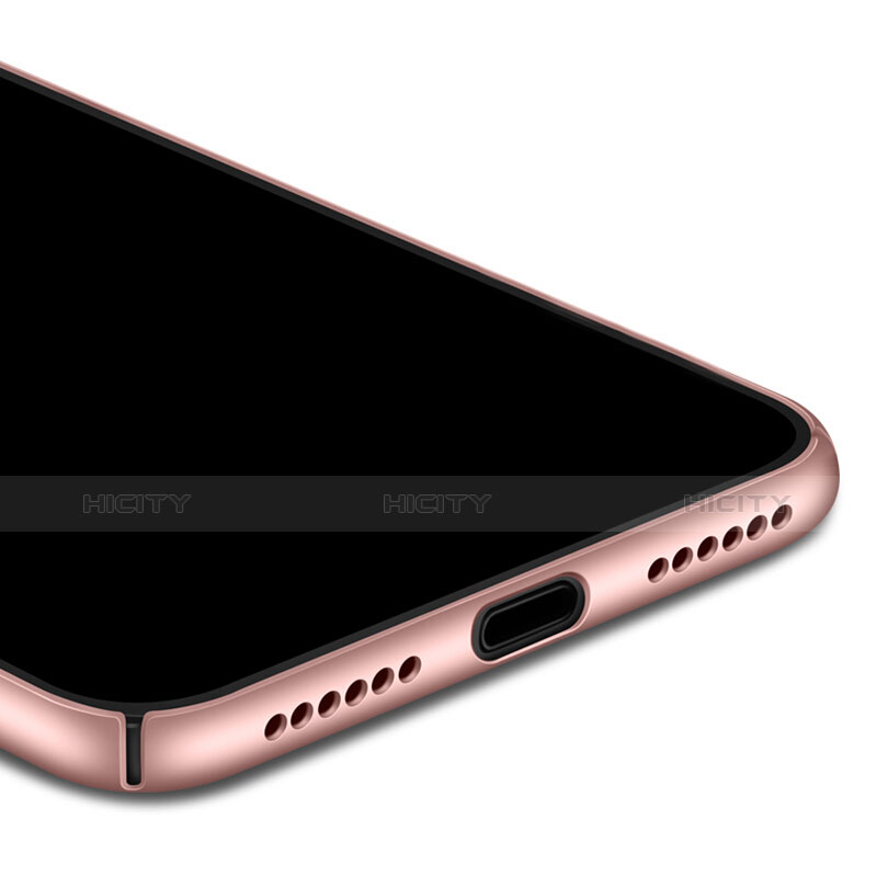 Apple iPhone Xs Max用ハードケース プラスチック 質感もマット アンド指輪 アップル ピンク