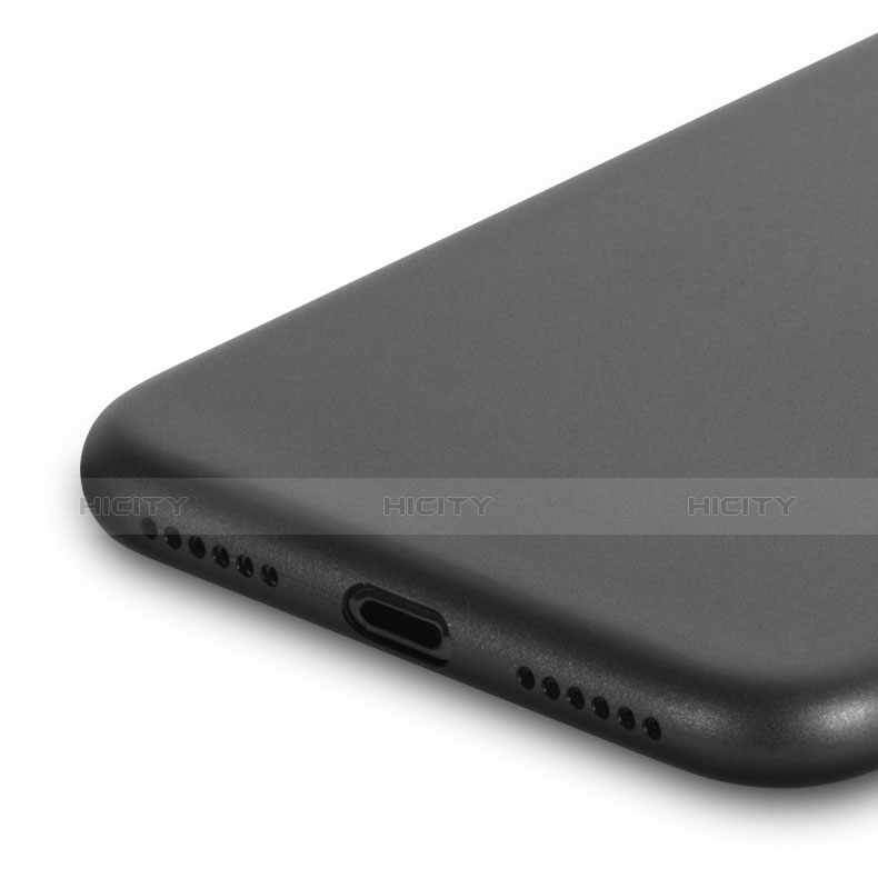 Apple iPhone Xs Max用極薄ソフトケース シリコンケース 耐衝撃 全面保護 クリア透明 T08 アップル グレー