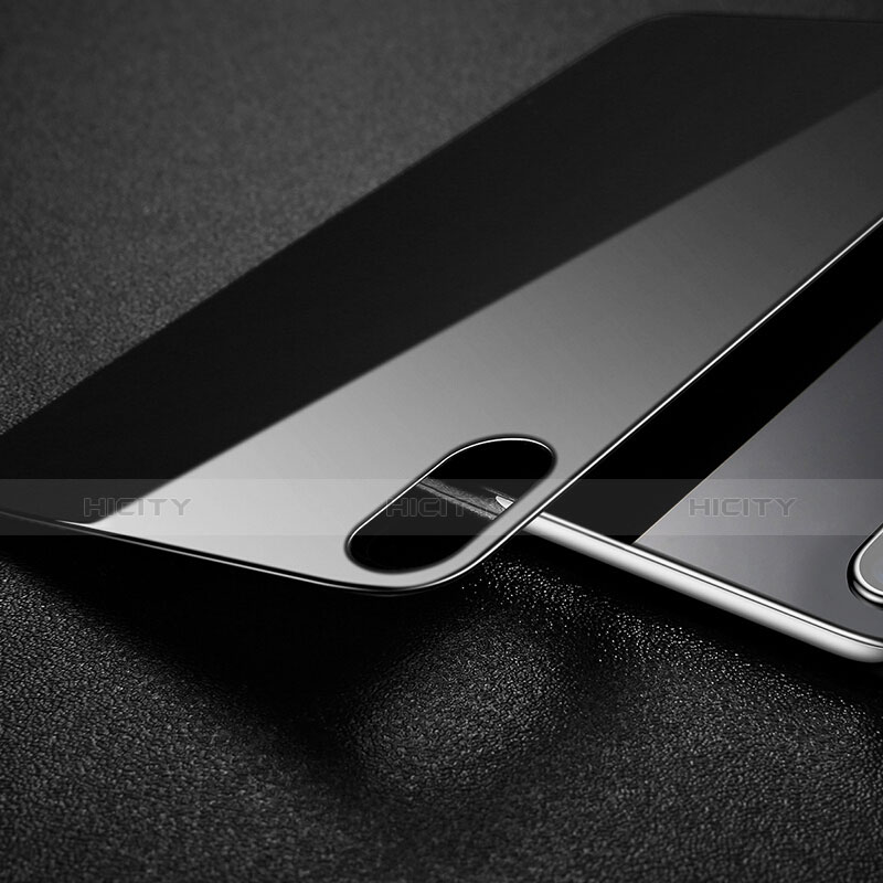 Apple iPhone Xs Max用強化ガラス 背面保護フィルム アップル ブラック