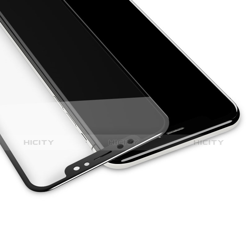 Apple iPhone Xs Max用強化ガラス フル液晶保護フィルム F03 アップル ブラック