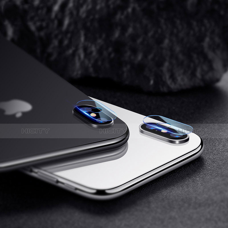 Apple iPhone Xs Max用強化ガラス カメラプロテクター カメラレンズ 保護ガラスフイルム F06 アップル クリア