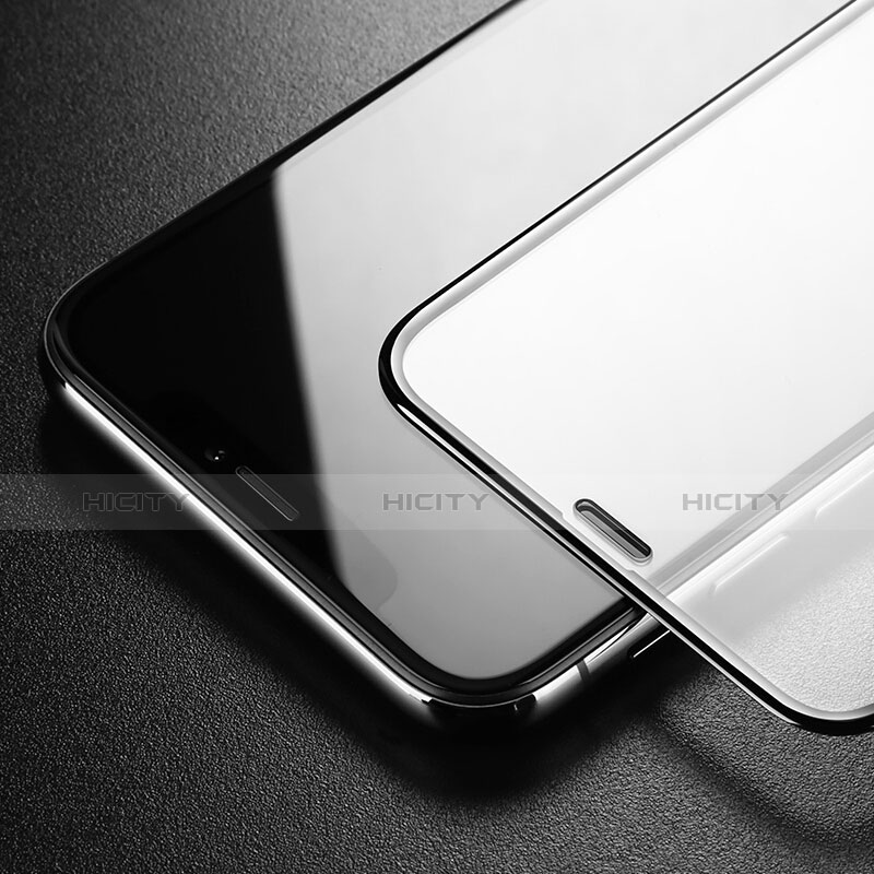 Apple iPhone Xs Max用強化ガラス フル液晶保護フィルム F10 アップル ブラック
