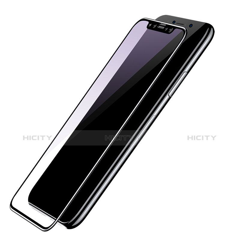 Apple iPhone Xs Max用強化ガラス 液晶保護フィルム 3D アップル ブラック