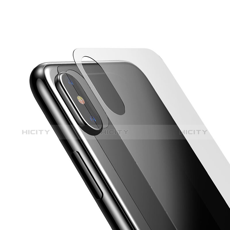 Apple iPhone Xs Max用強化ガラス 液晶保護フィルム 背面保護フィルム同梱 アップル クリア