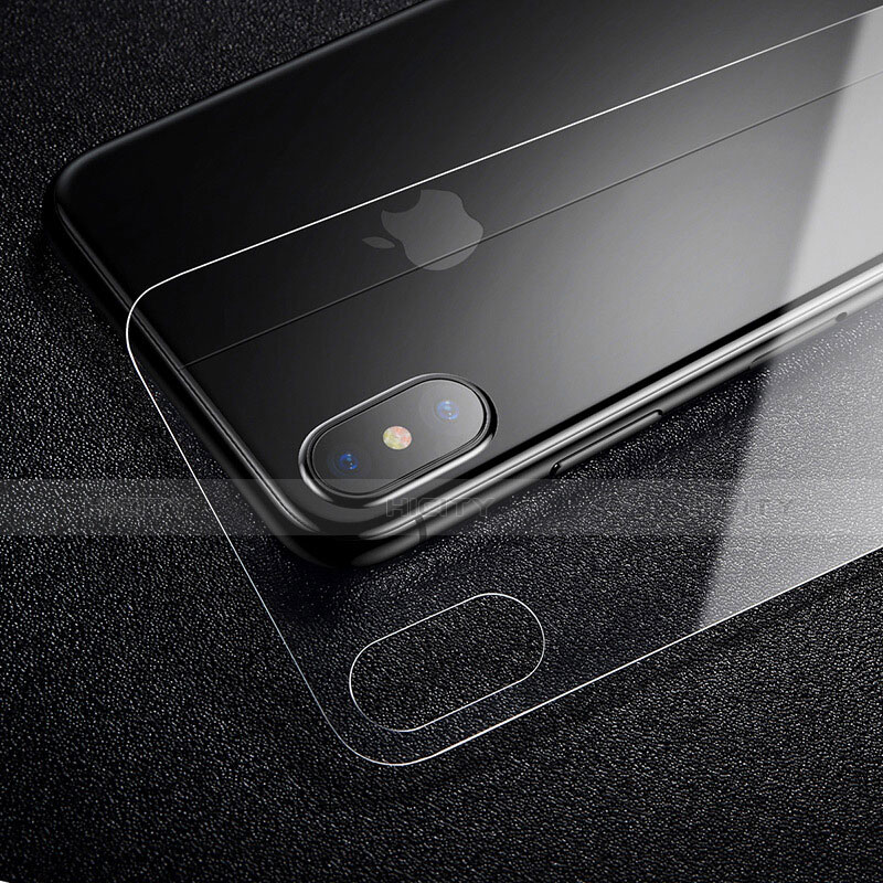 Apple iPhone Xs Max用強化ガラス 液晶保護フィルム 背面保護フィルム同梱 アップル クリア