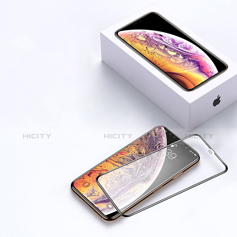 Apple iPhone Xs Max用強化ガラス フル液晶保護フィルム P05 アップル ブラック