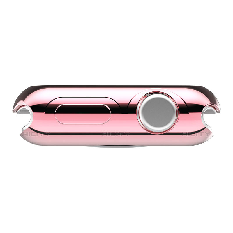 Apple iWatch 2 38mm用ケース 高級感 手触り良い アルミメタル 製の金属製 バンパー A01 アップル ピンク