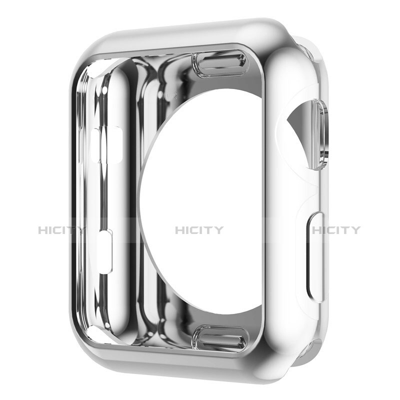 Apple iWatch 2 38mm用ケース 高級感 手触り良い アルミメタル 製の金属製 バンパー A01 アップル シルバー