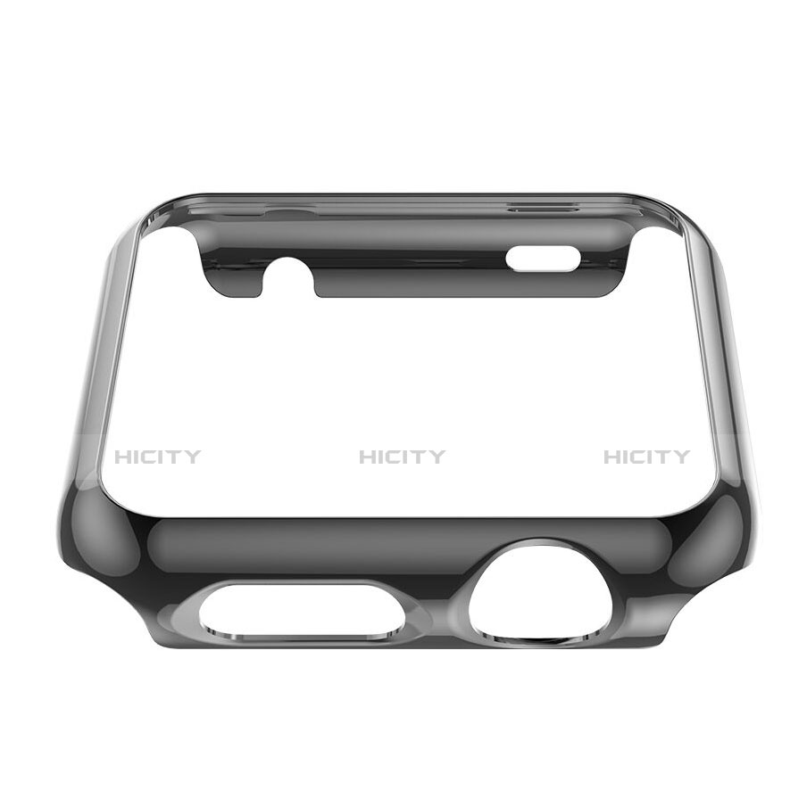 Apple iWatch 3 42mm用ケース 高級感 手触り良い アルミメタル 製の金属製 バンパー アップル グレー
