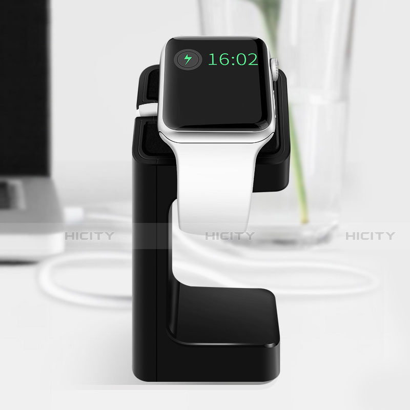 Apple iWatch 5 44mm用スタンド 充電スタンド 充電クレードル 両用 C04 アップル ブラック