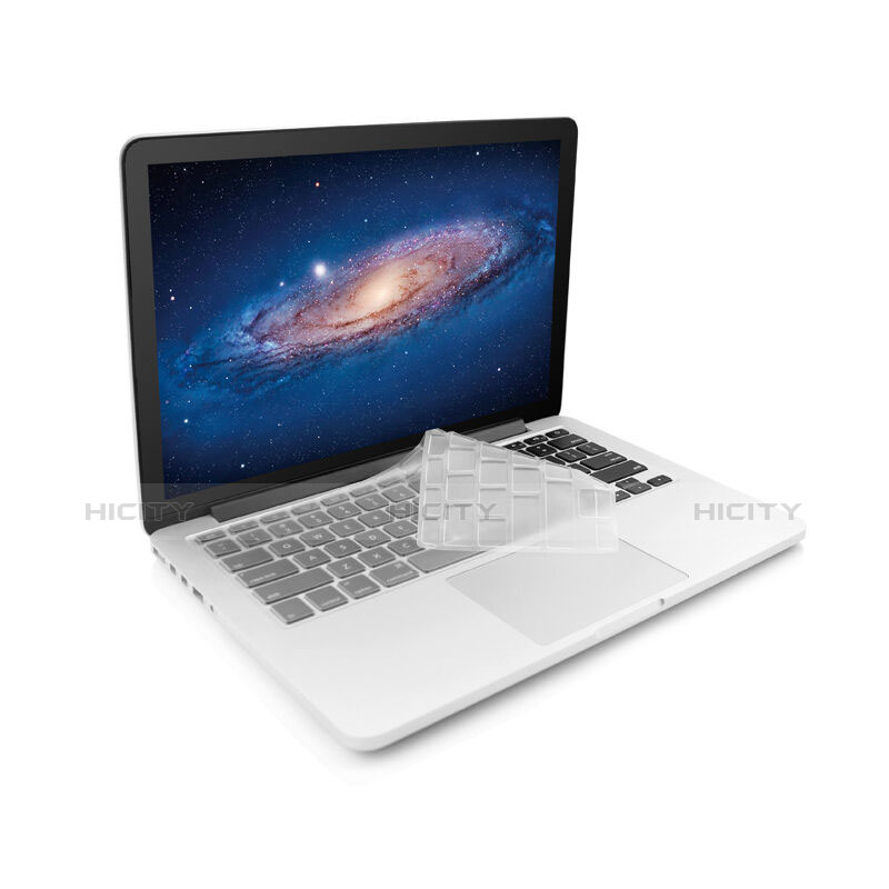 Apple MacBook 12 インチ用キーボードカバー クリア透明 アップル ホワイト