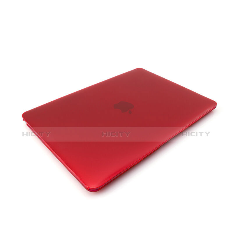 Apple MacBook 12 インチ用極薄ケース クリア透明 プラスチック アップル レッド