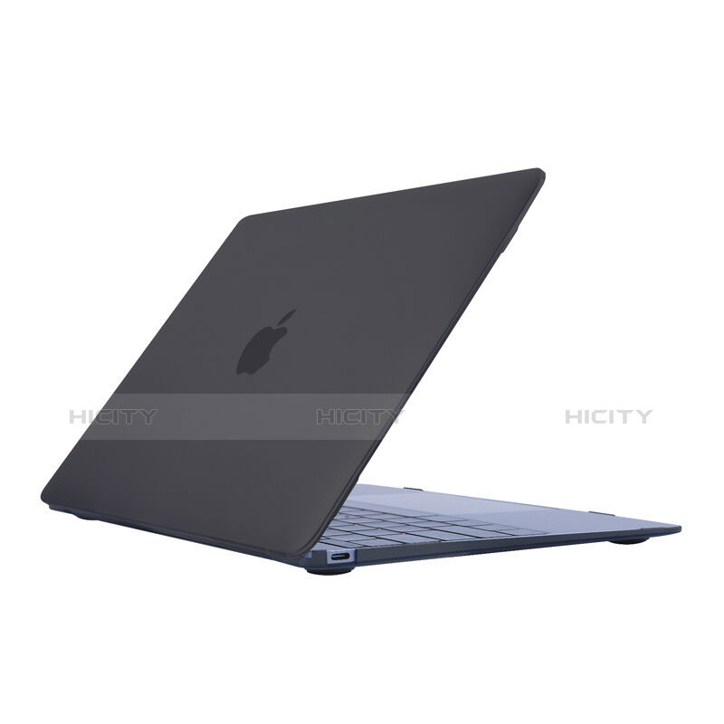 Apple MacBook 12 インチ用極薄ケース クリア透明 プラスチック アップル グレー