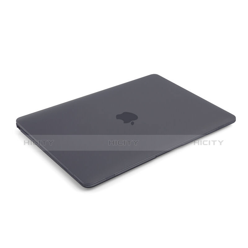 Apple MacBook 12 インチ用極薄ケース クリア透明 プラスチック アップル グレー